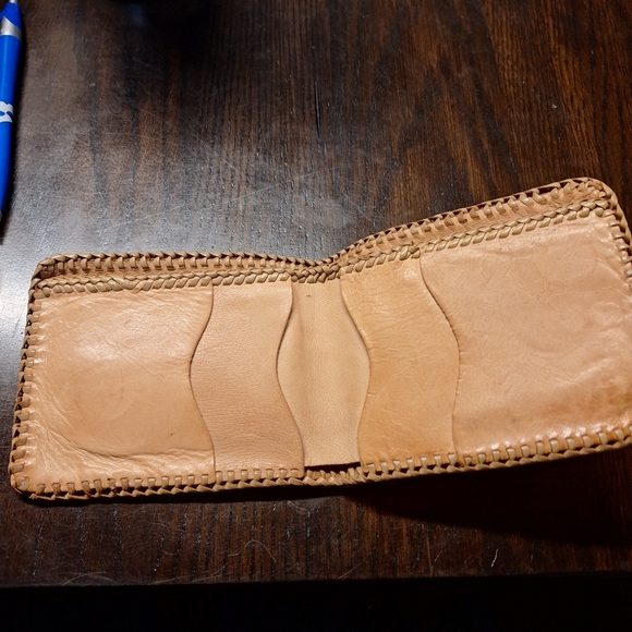 Vintage Handtooled  Leather Wallet - Picture 3 of 3